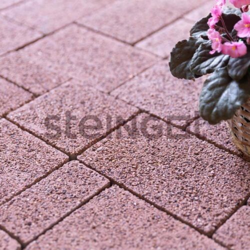 Тротуарная плитка Steingot Granit Premium Бавария Rosa Sardo, микс размеров