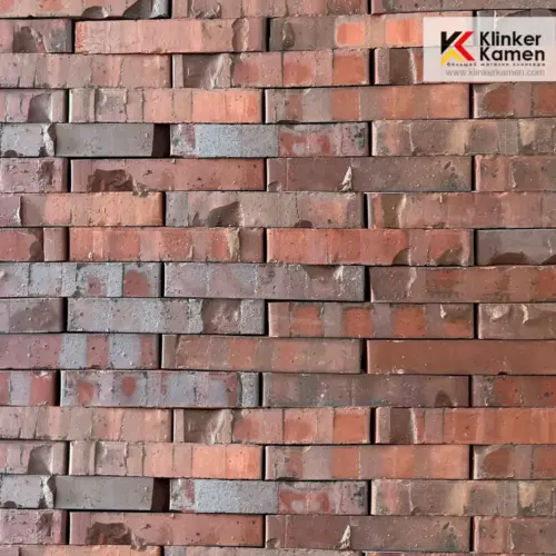 Клинкерный кирпич Laterem Antique №19А Тёмно-красный с подпалами 290x85x50 мм