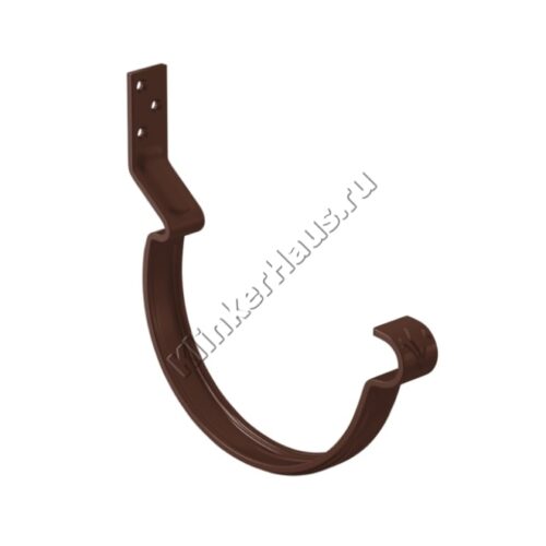 Крюк крепления желоба короткий Aquasystem D125 мм, GreenCoat Pural BT matt, RAL 8017 (коричневый)