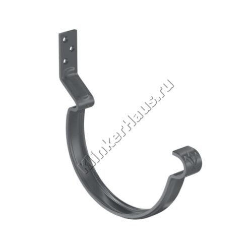 Крюк крепления желоба короткий Aquasystem D125 мм, GreenCoat Pural BT, RR 23 (серый)