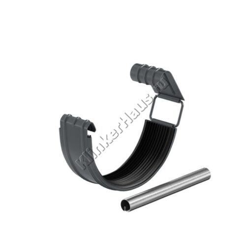 Соединитель желоба Aquasystem D125 мм, GreenCoat Pural BT, RR 23 (серый)